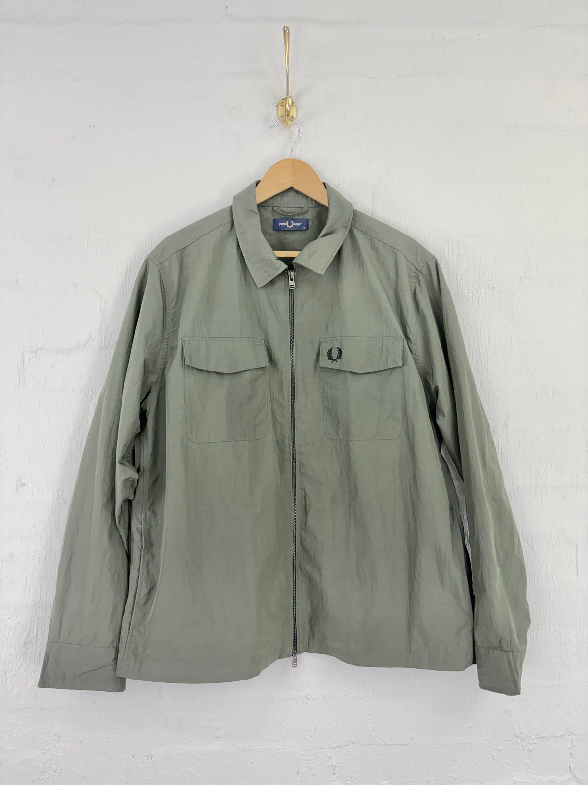 Fred Perry Green Utility Windbreaker - XL