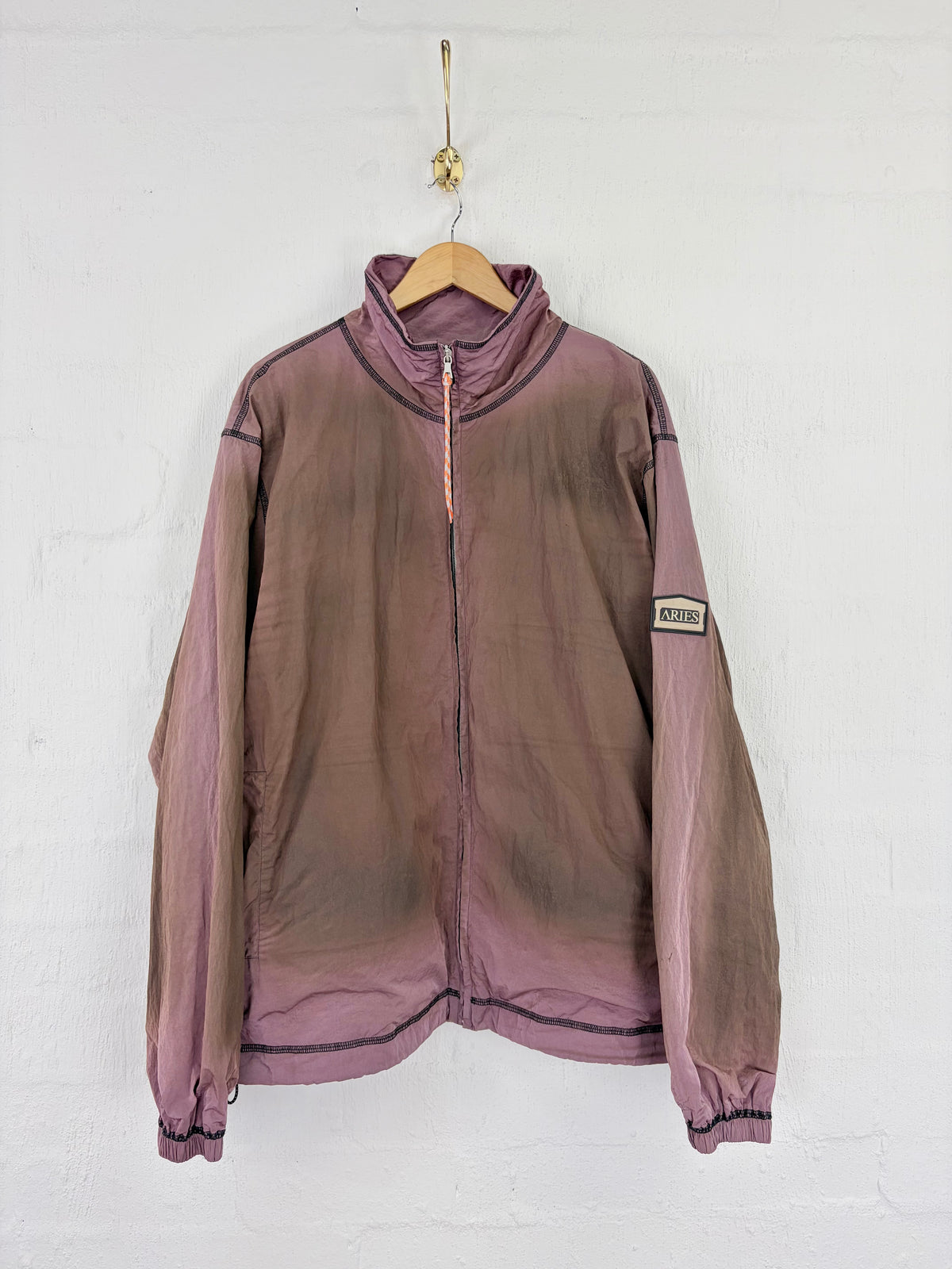 Aries Dark Olive 'Spruzzo' Windcheater Jacket - M