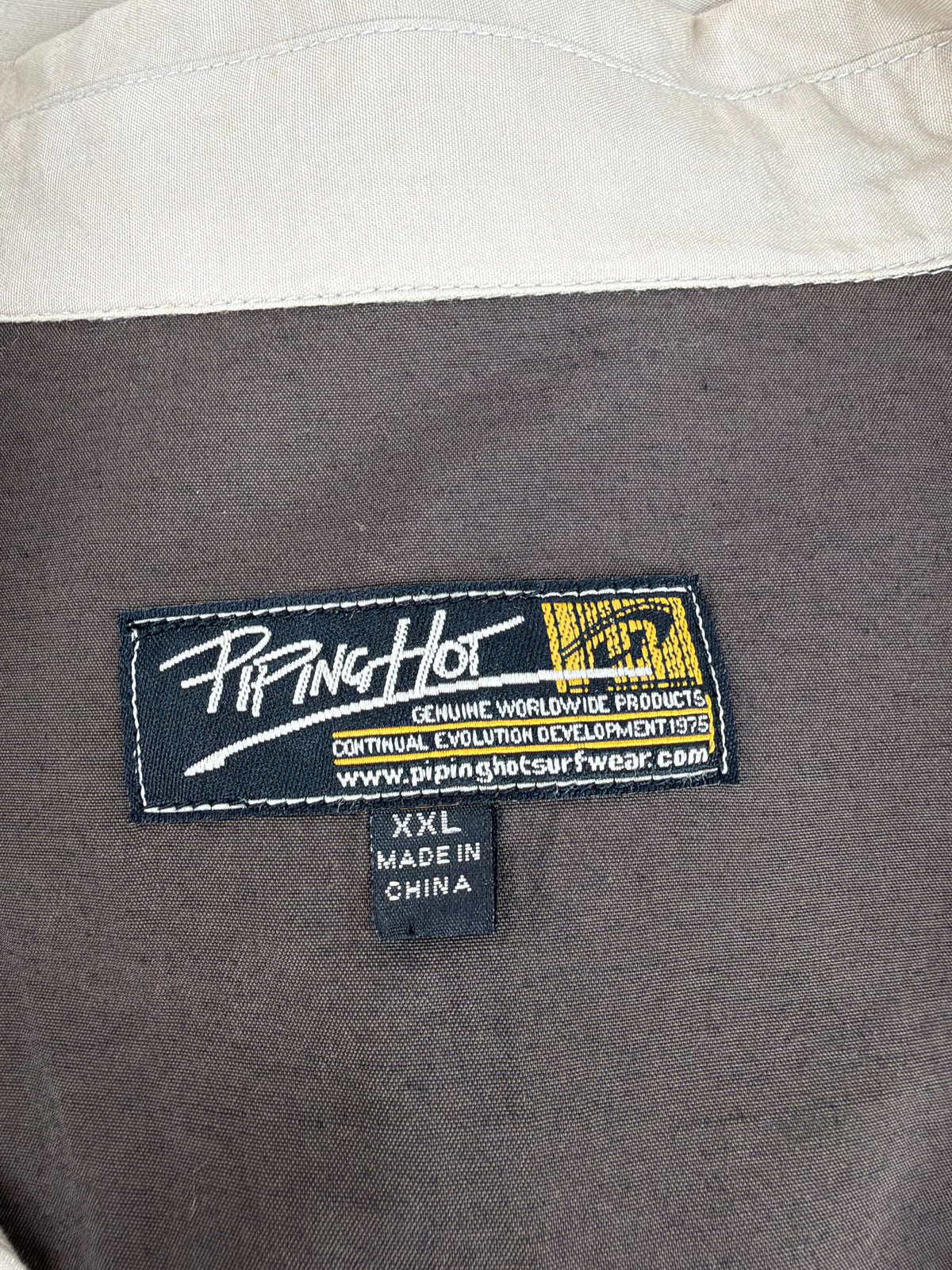 Piping Hot Y2K Taupe Shirt - XXL
