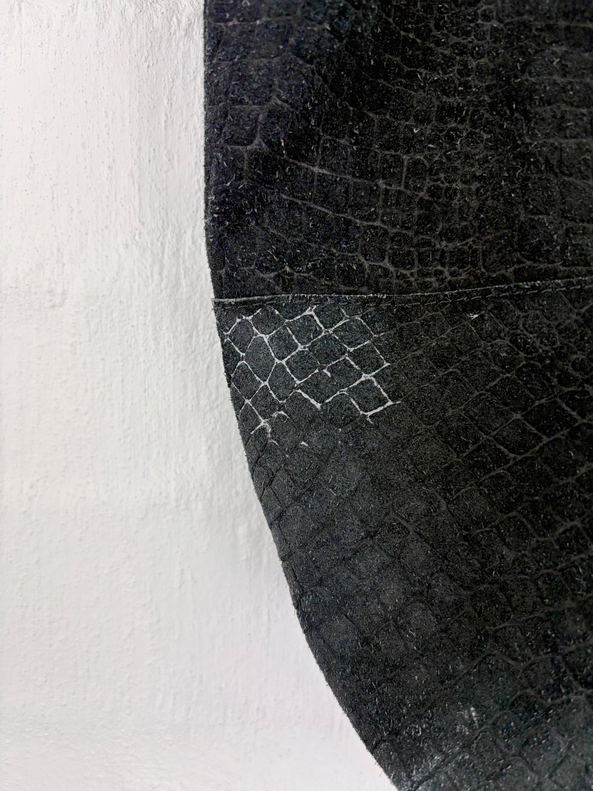 Day Birget et Mikkelsen Large Black Snake Embossed Suede Tote Bag