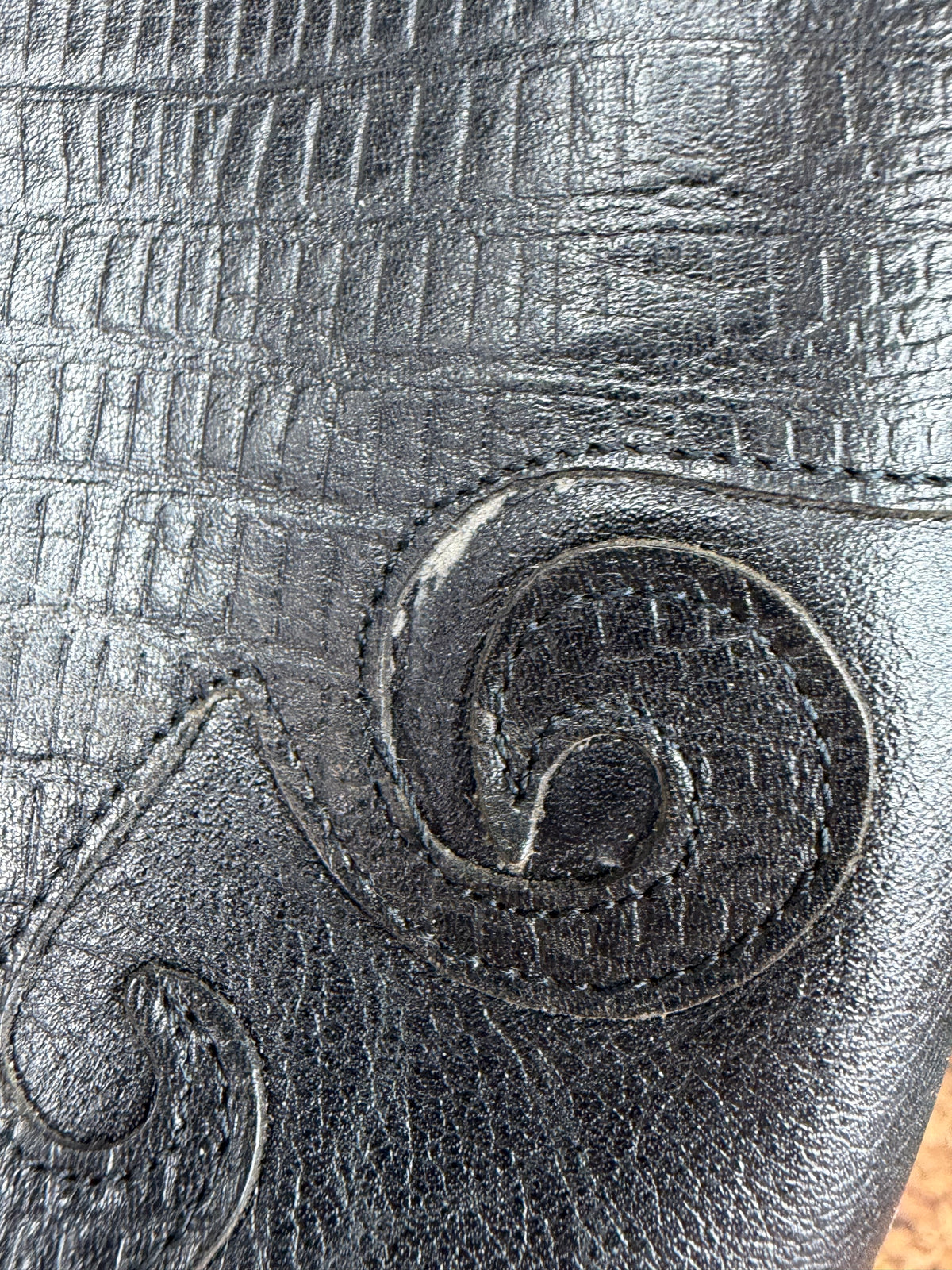 Vintage 90s Annabell Black Leather Embellished Boots - EU36/37