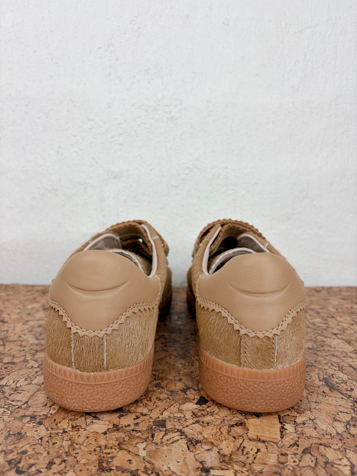 Husk Tan Pony Fur Velcro Sneakers - EU38