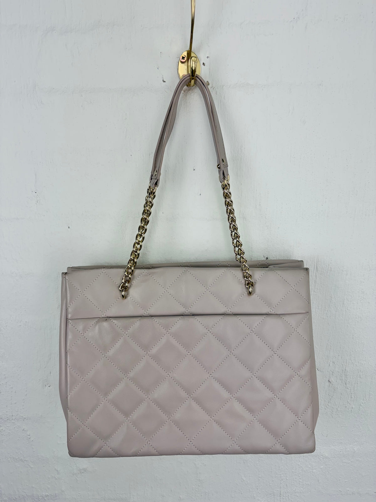 Kate Spade Dove Grey Quilted Shoulder Bag
