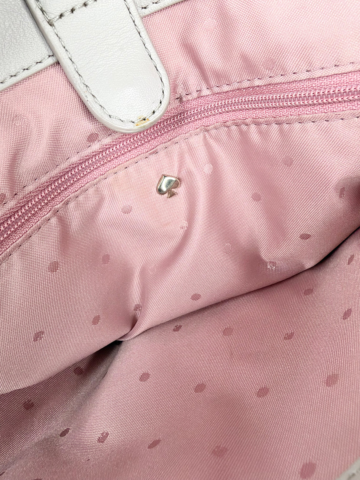 Kate Spade Dove Grey Quilted Shoulder Bag