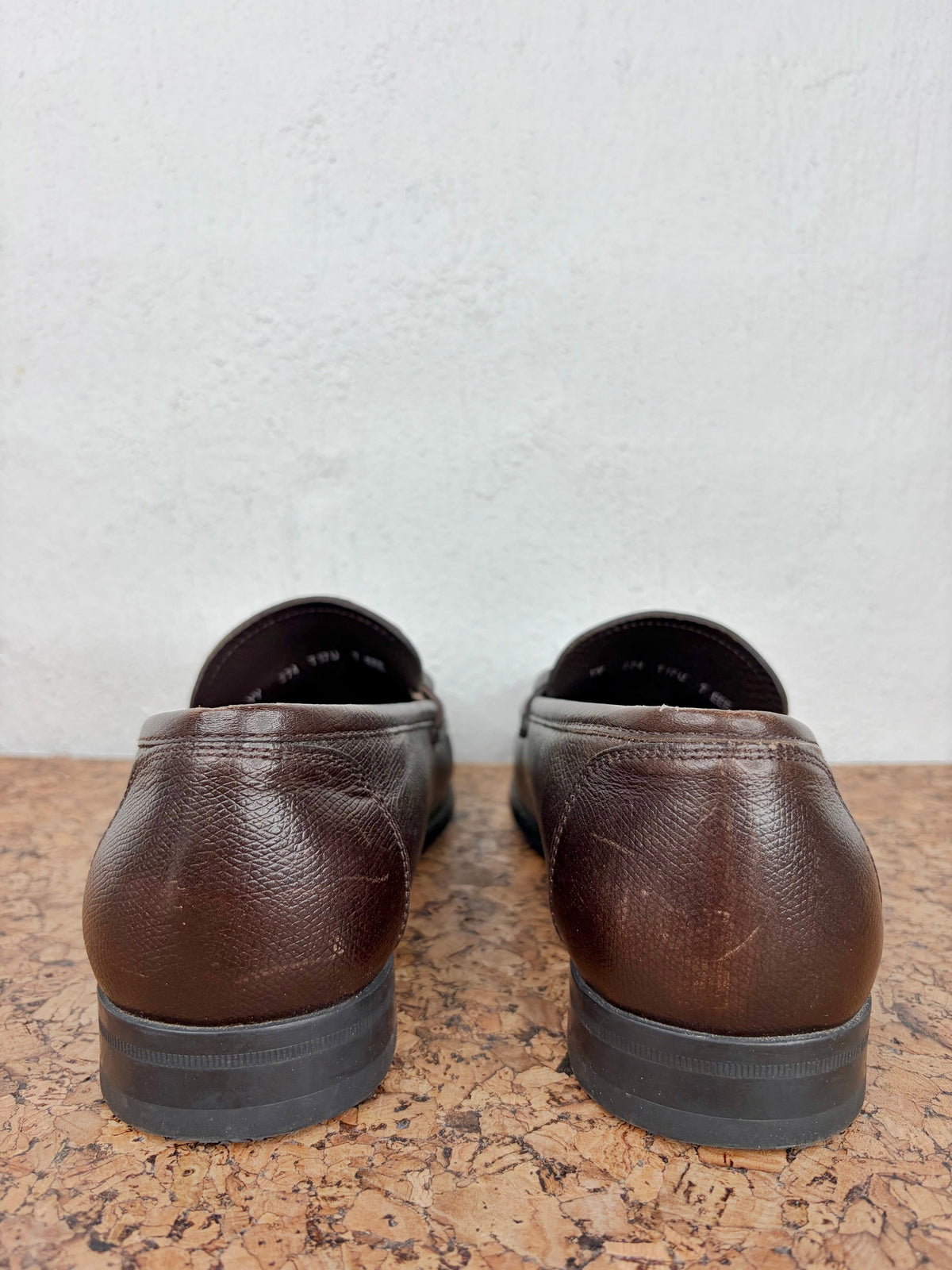 Salvatore Ferragamo Dark Expresso Leather Gancini Loafers - EU