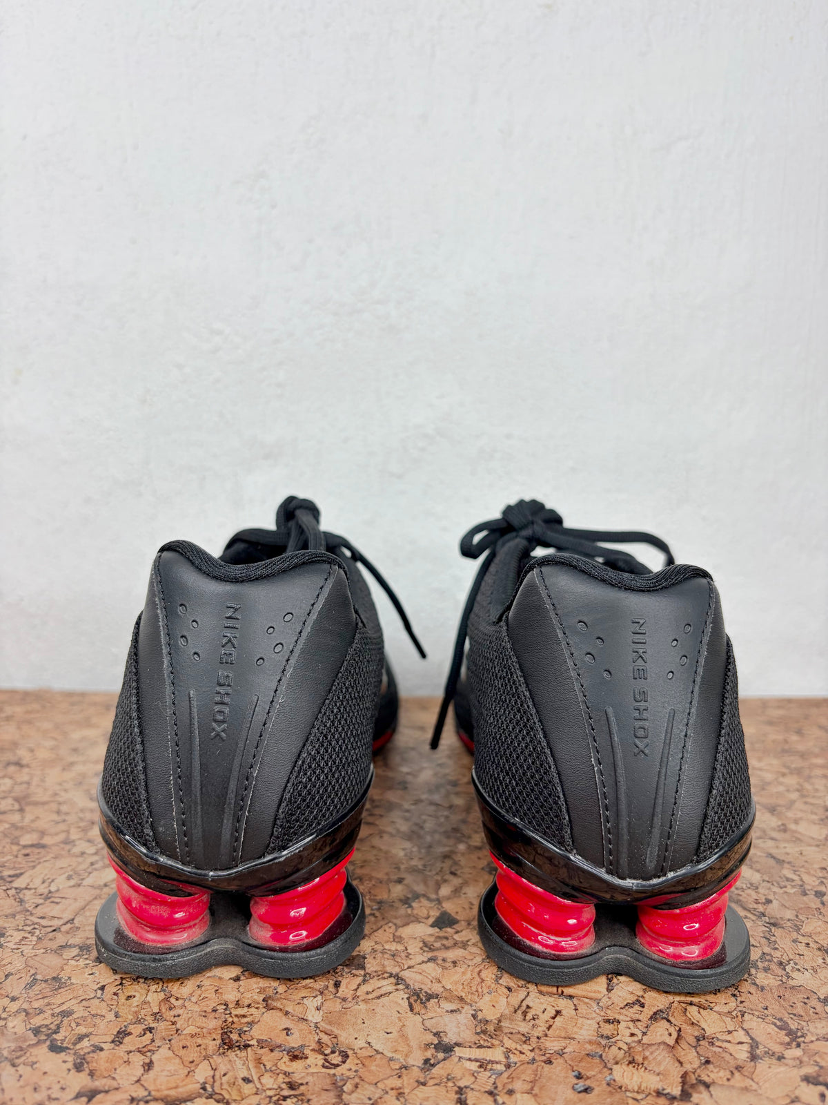 Nike Black and Red Shox Sneakers - EU41