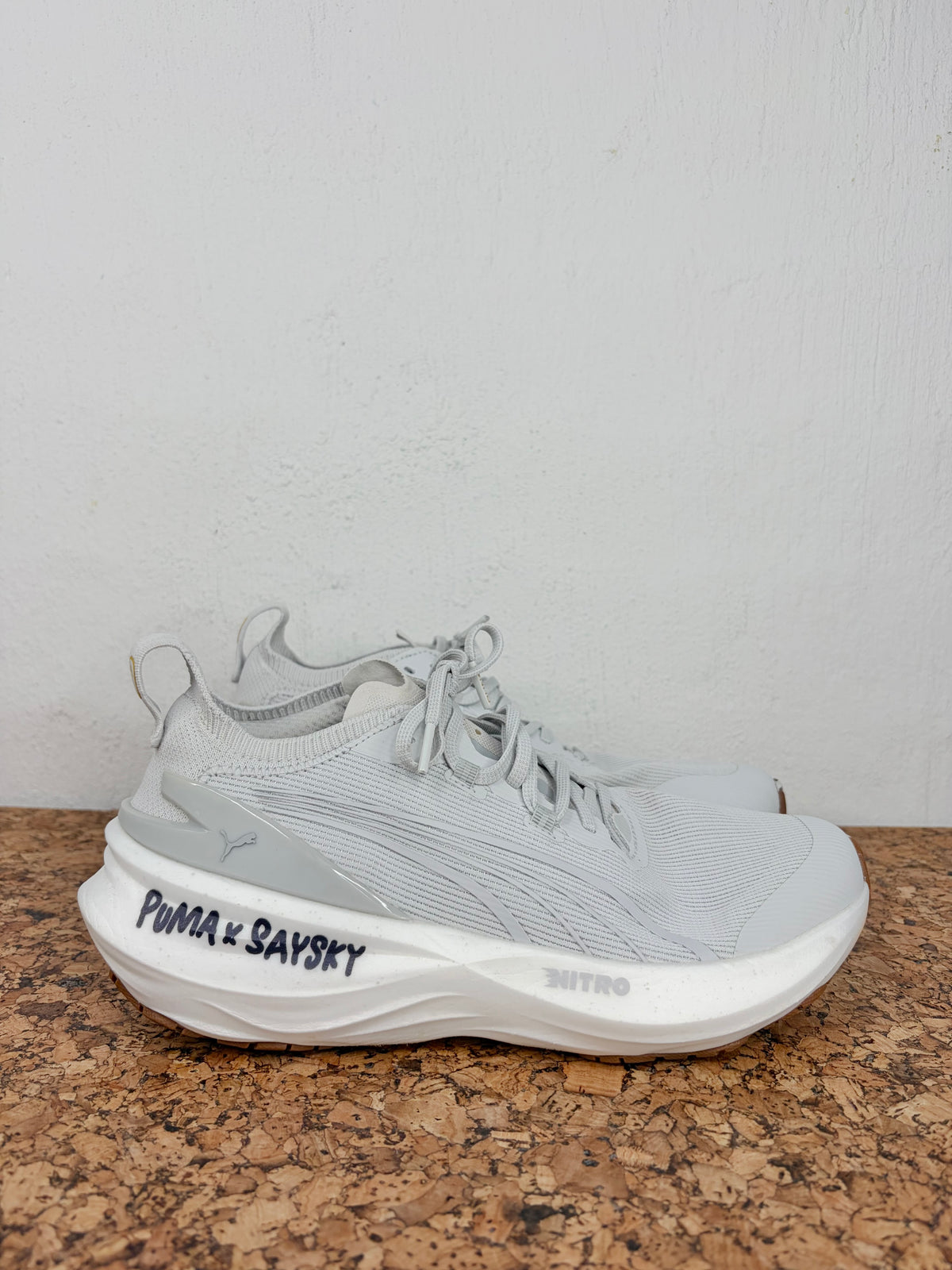 Saysky x Puma ForeverRun Nitro 2 Feather Grey Sneakers - EU40