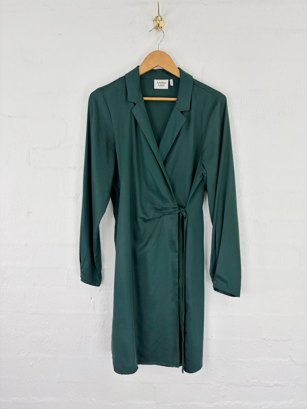 Another Label Petrol Green Wrap Dress - AU10/12