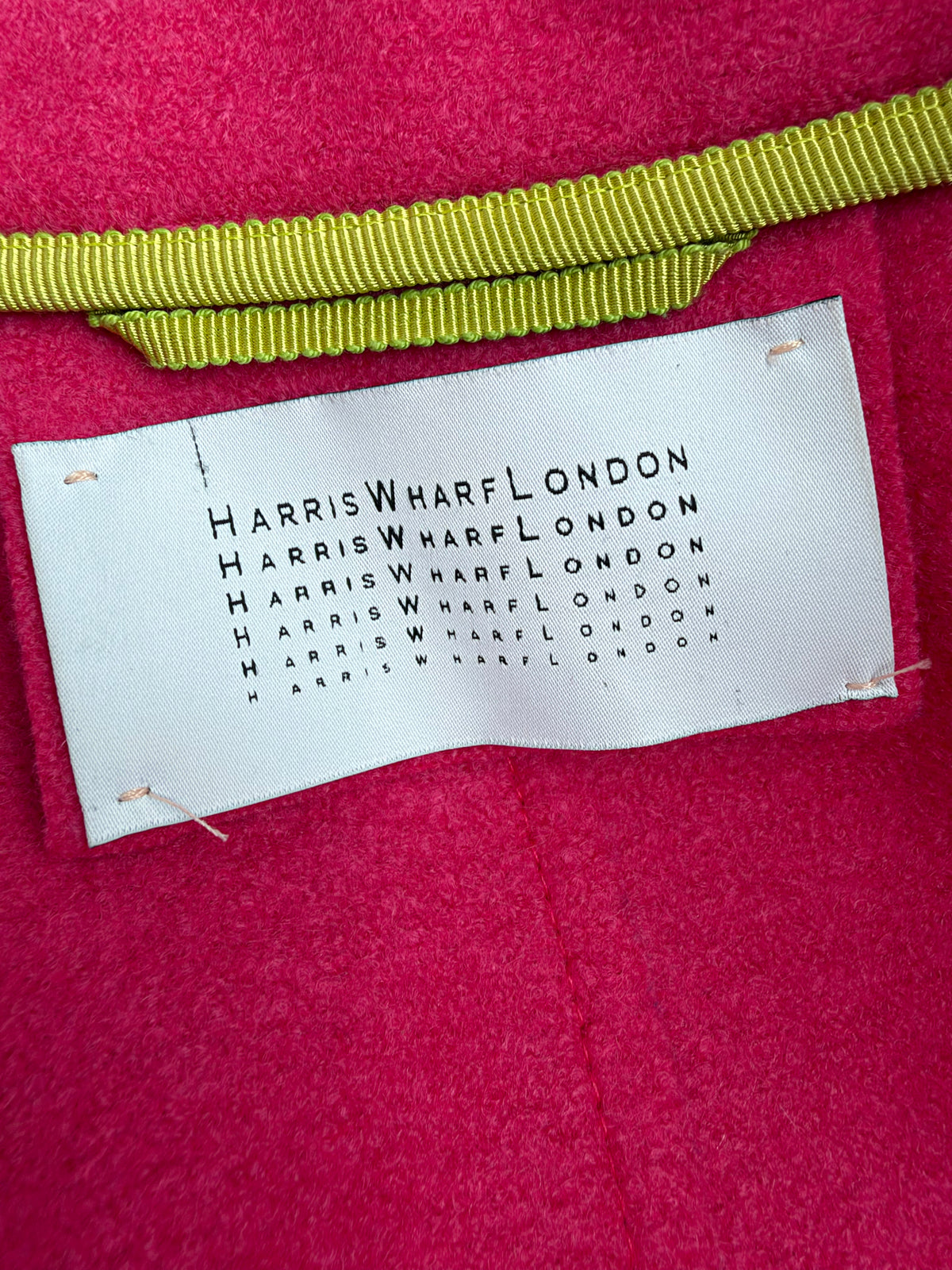 Harris Wharf London Strawberry Sorbet Wool Jacket - AU12/14/16