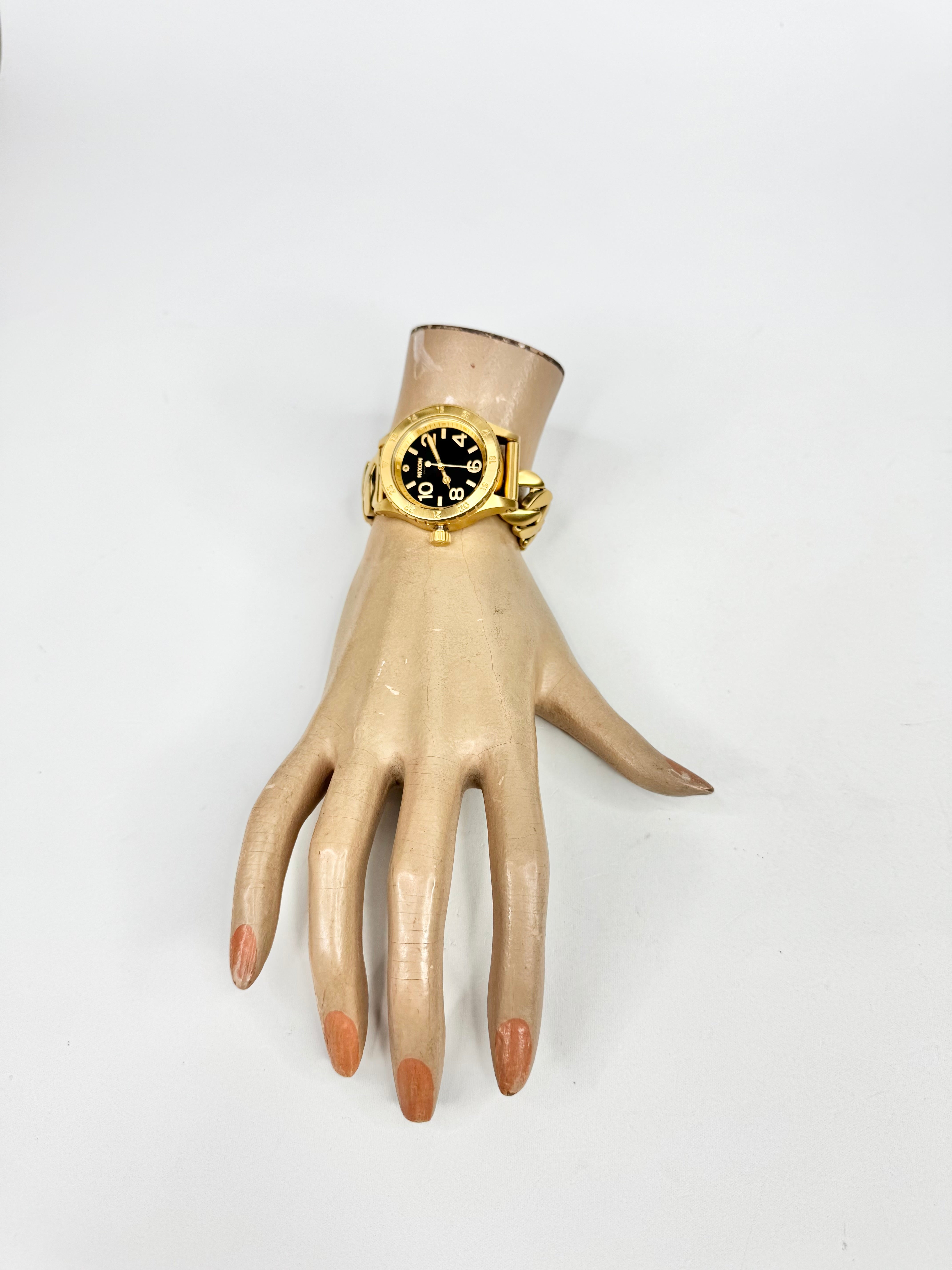 MFW Nixon Gold Stainless Steel Watch