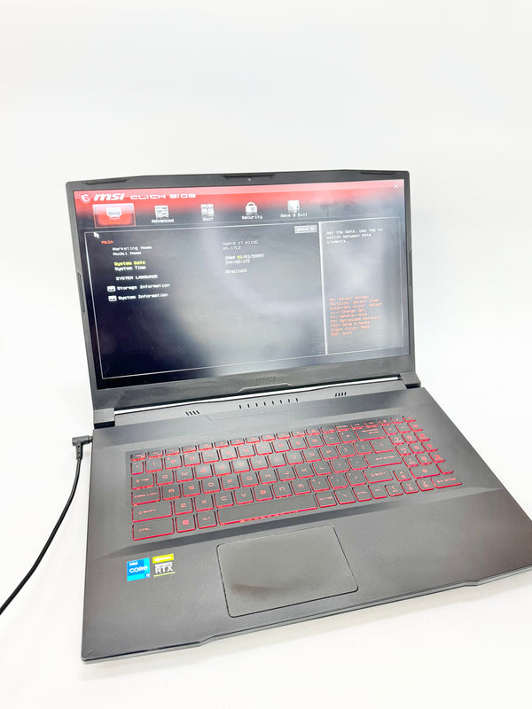 MSI Black Sword 17 AC11UC Gaming Laptop with Nvidia 3050 Graphics Card