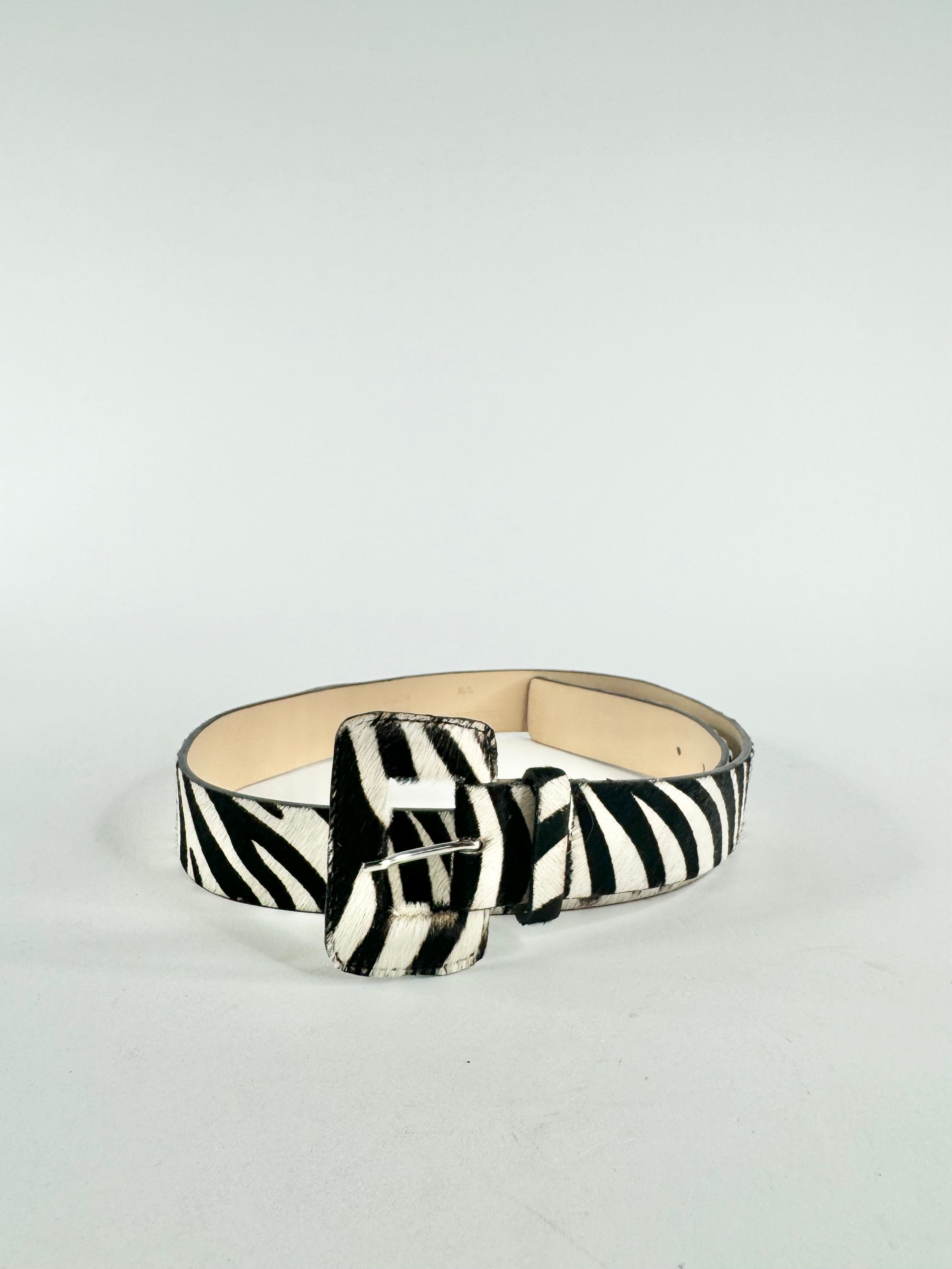 Maryam Nassir Zadeh Zebra Belt - 99cm