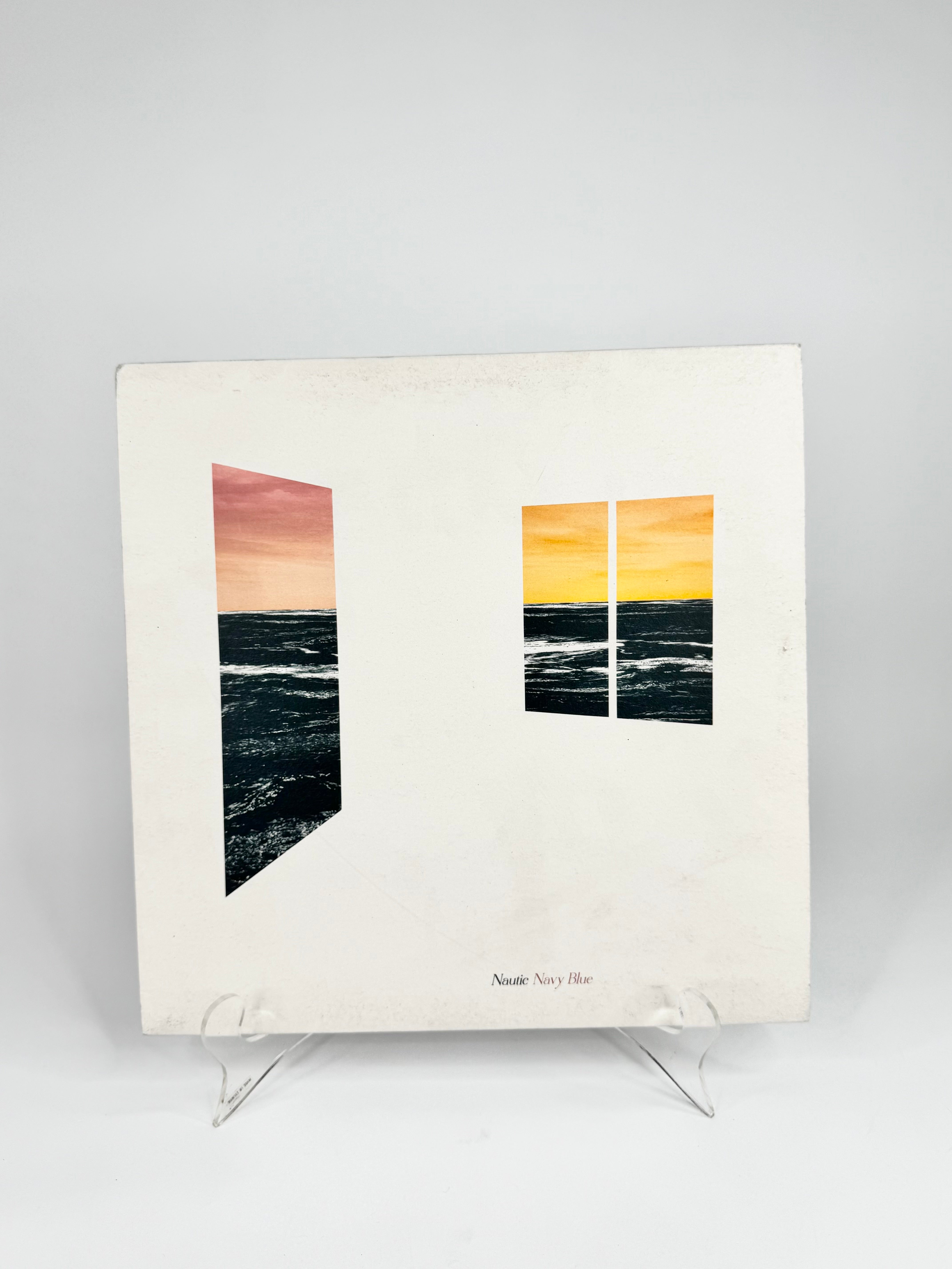 Canvas print with abstract window design on a white background