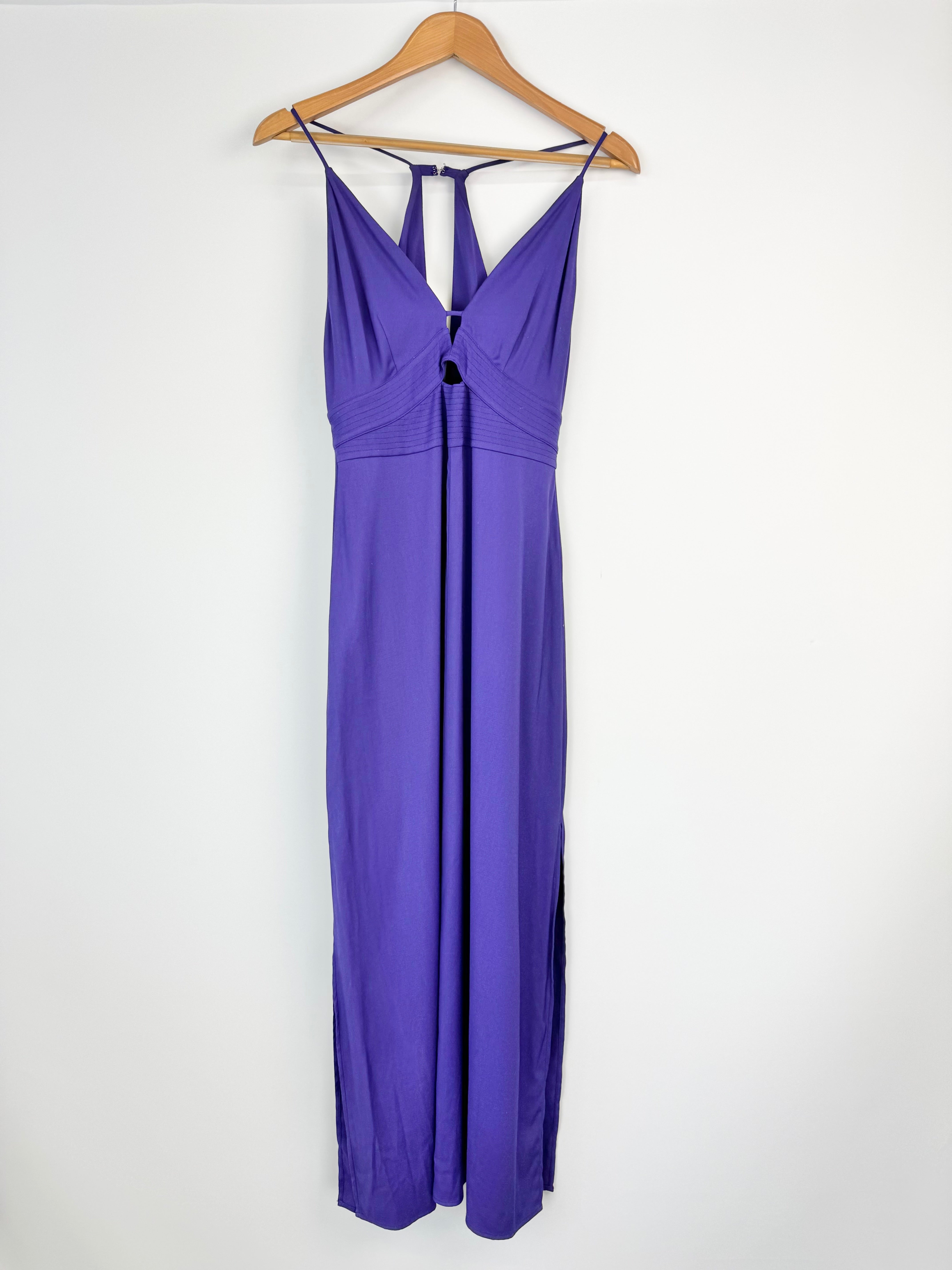 Reiss Royal Purple 'Ellis Plunge' Body Con Dress NWT - AU10