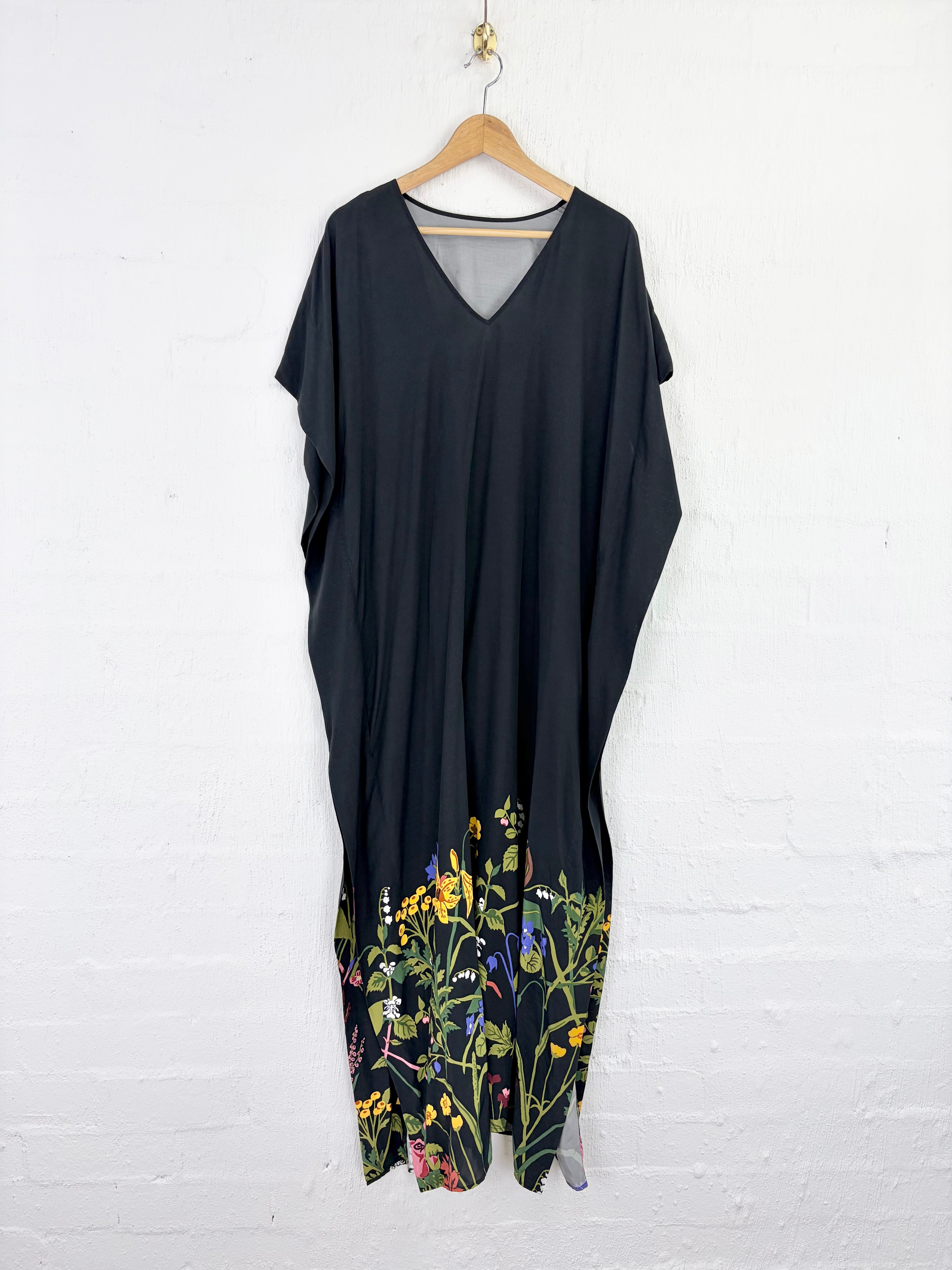 Rodebjer Black Kaftan with Garden Design - AU8