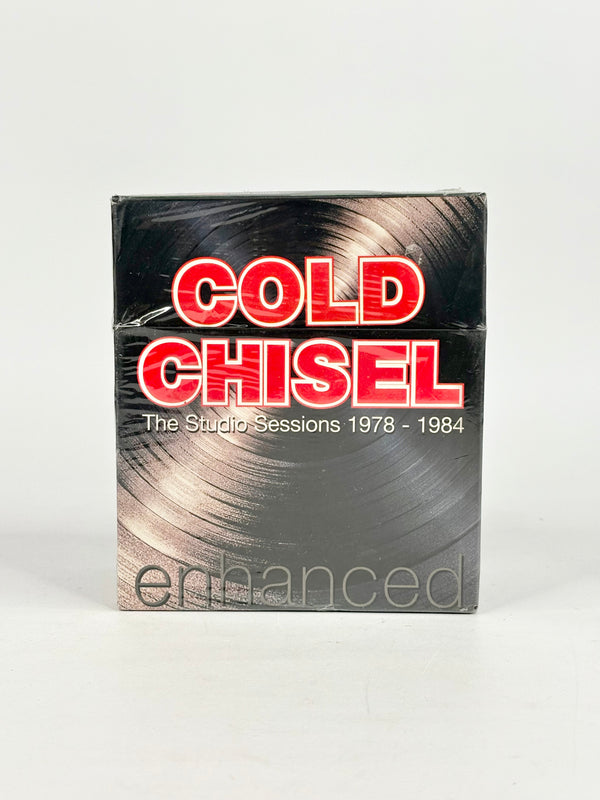 Cold Chisel album cover with vinyl record design on a white background