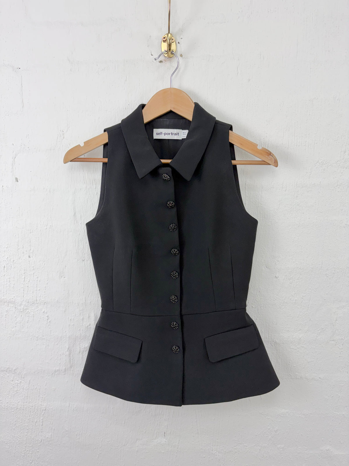 Self-Portrait Black Tailored Two-Piece Set - AU4/6