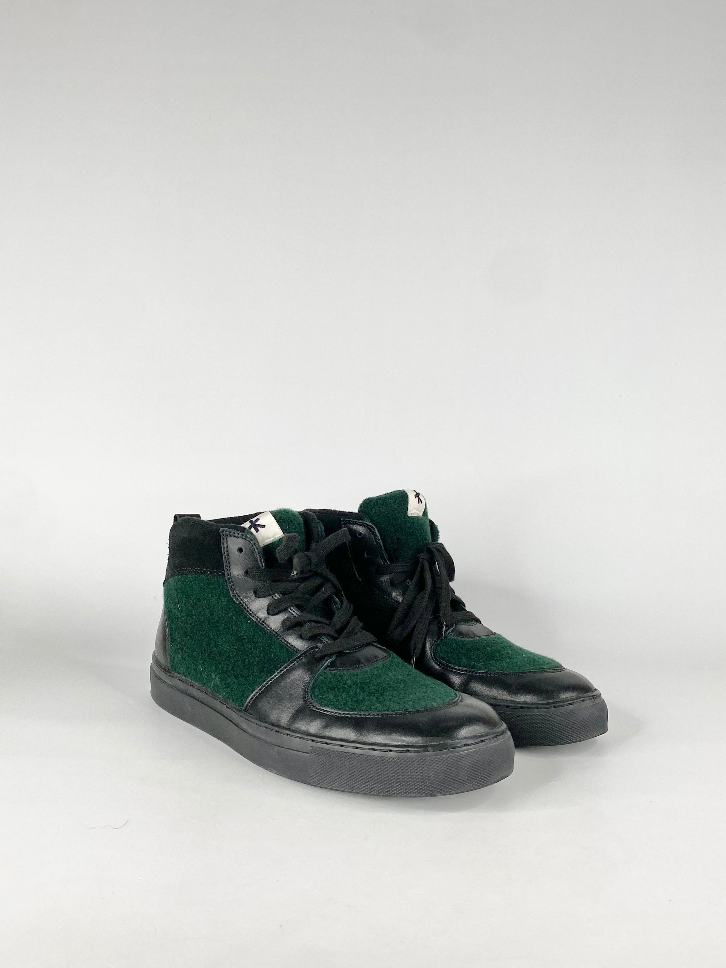 Vintage Adam Kimmel Forest Green High Top Sneakers  EU43