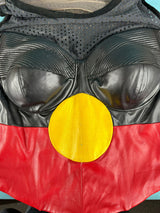 Leather Indigenous Flag Corset