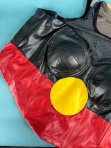 Leather Indigenous Flag Corset