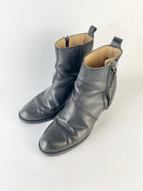 Acne Studios Black Leather 'Pistol' Ankle Boots - EU40