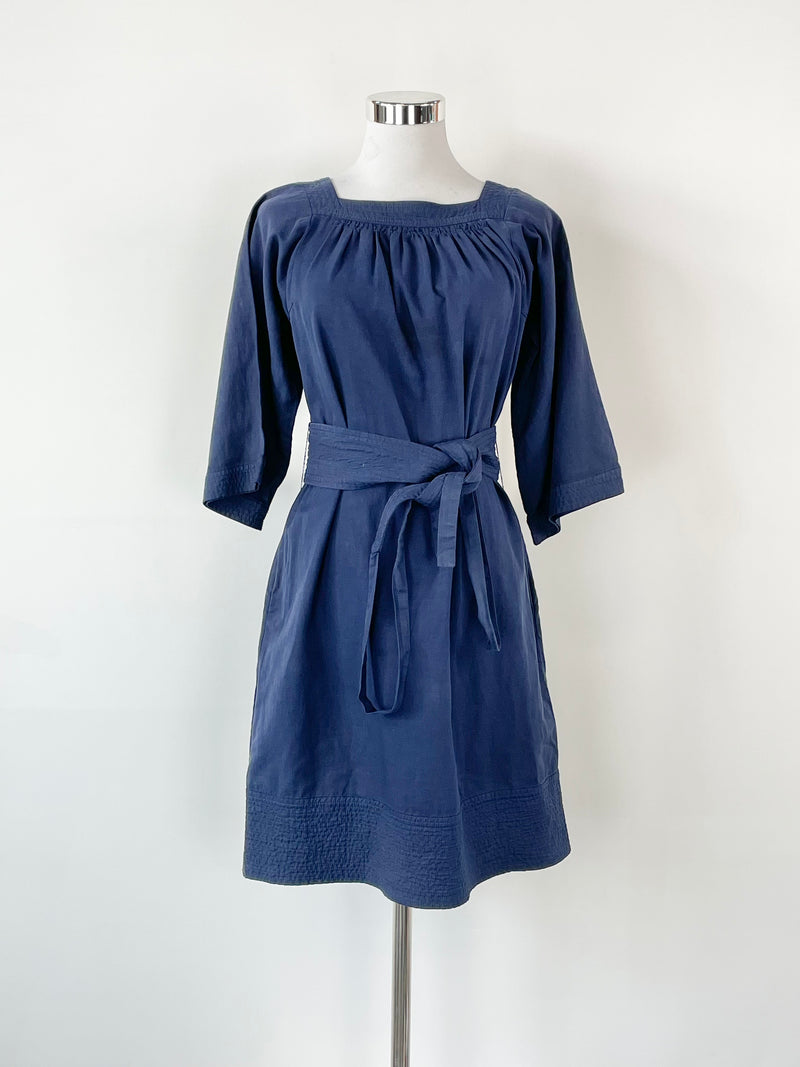 Vanessa Bruno Navy Blue Midi Dress - AU6