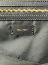 Oroton Black Monogram Canvas Tote