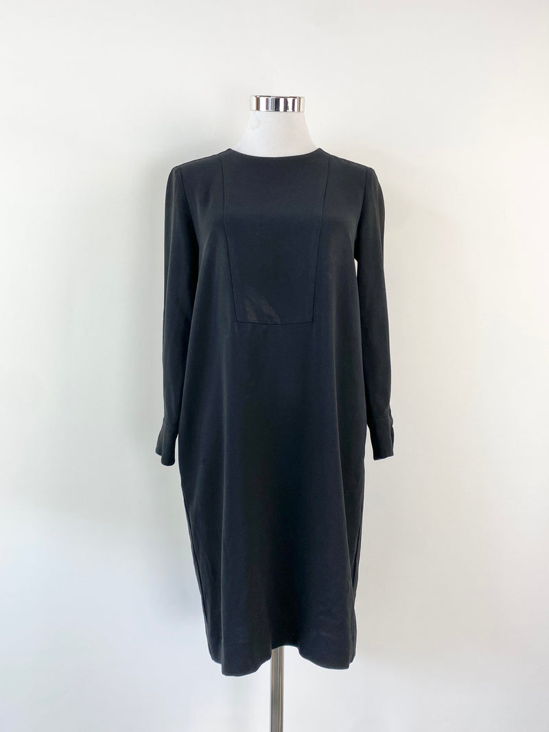 Max Mara Long Sleeve Black Dress - AU10