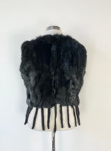 Essential Collections Black Fur Vest - AU10/12