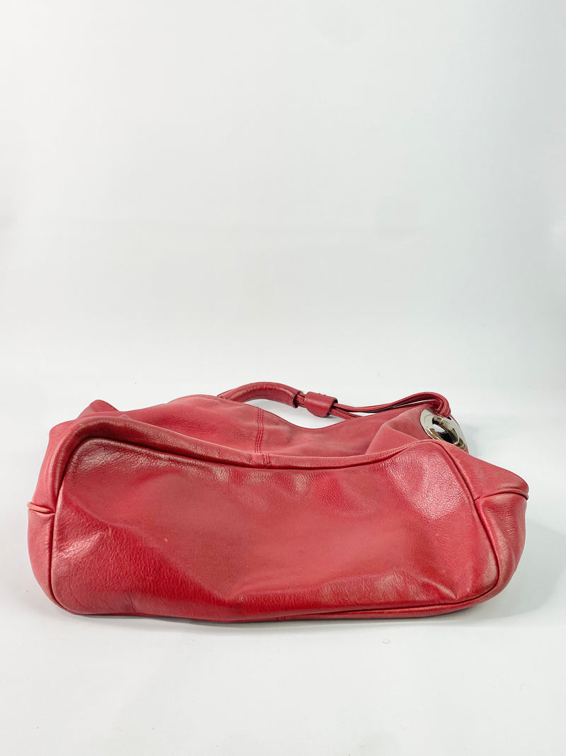 Oroton Large Red Slouch Bag
