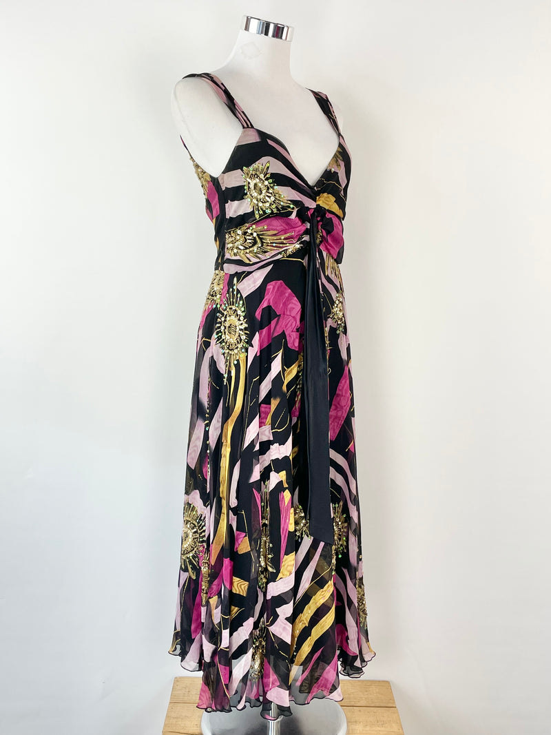 Diane von Furstenberg Multicolour Mikhail Silk Dress - AU6