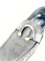 Yves Saint Laurent Rive Gauche Black Loafers - EU 37.5