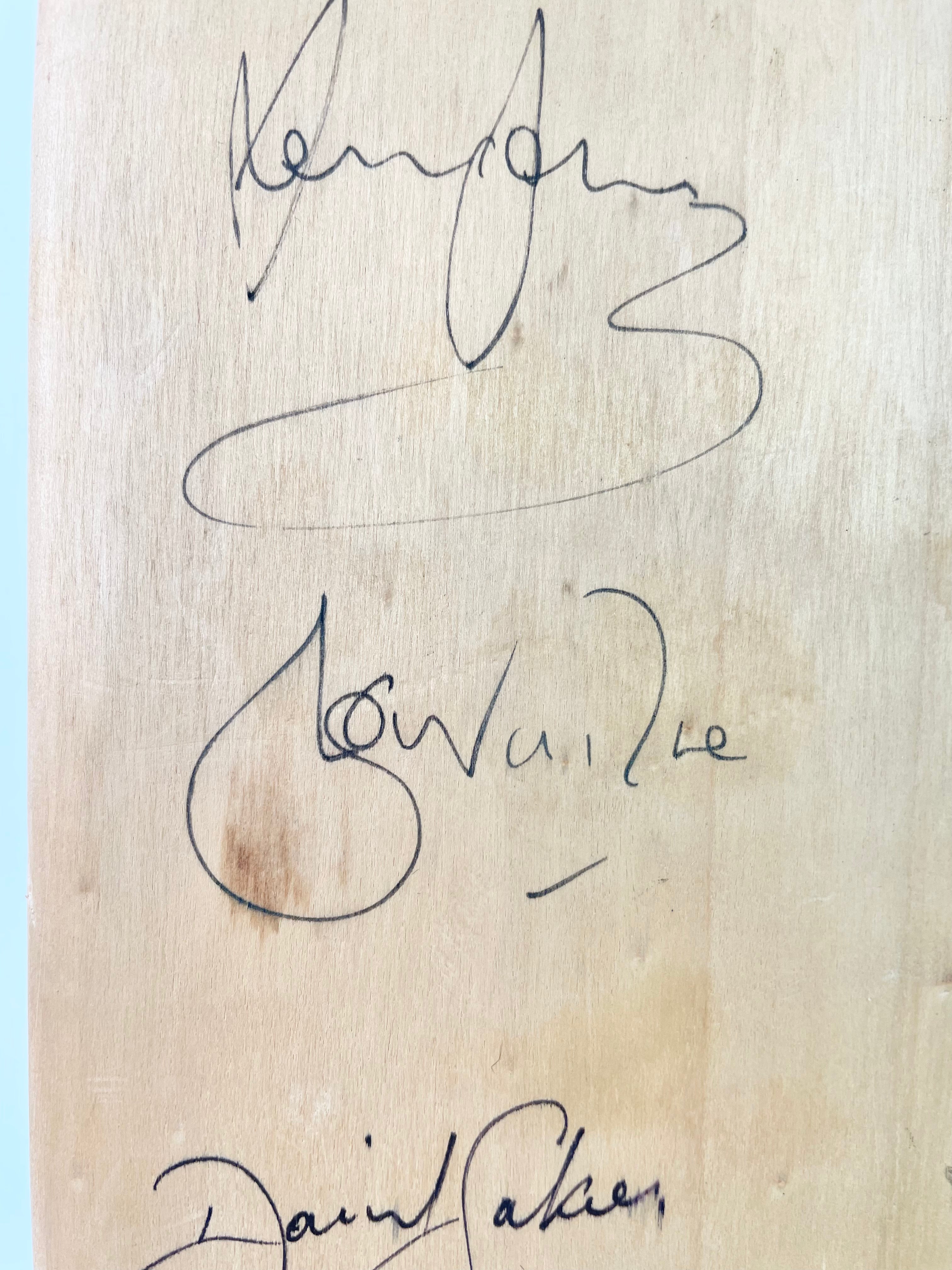 Signed Victorian Bushrangers 1990s Era Cricket Bat