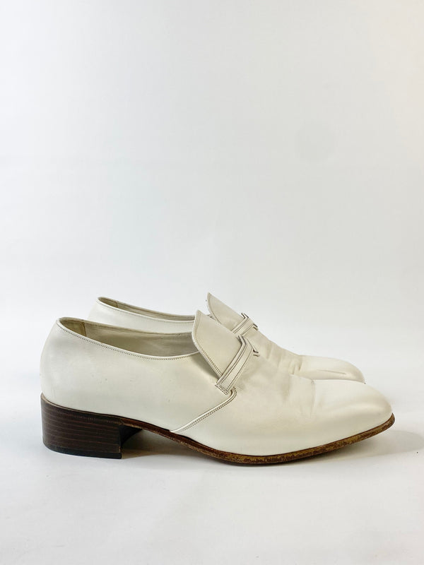 Vintage Bally White Loafers - 9.5