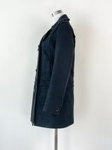 Country Road Twill Black Coat - XS