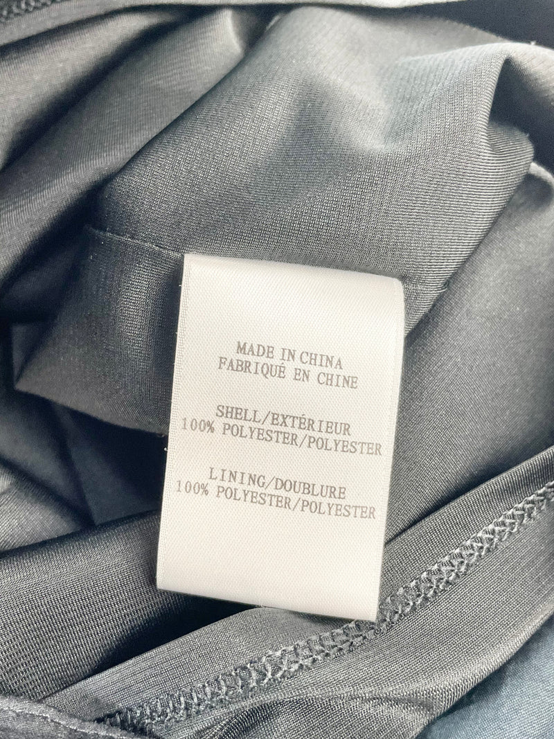 Helmut Lang Black Ruched Midi Dress - AU6