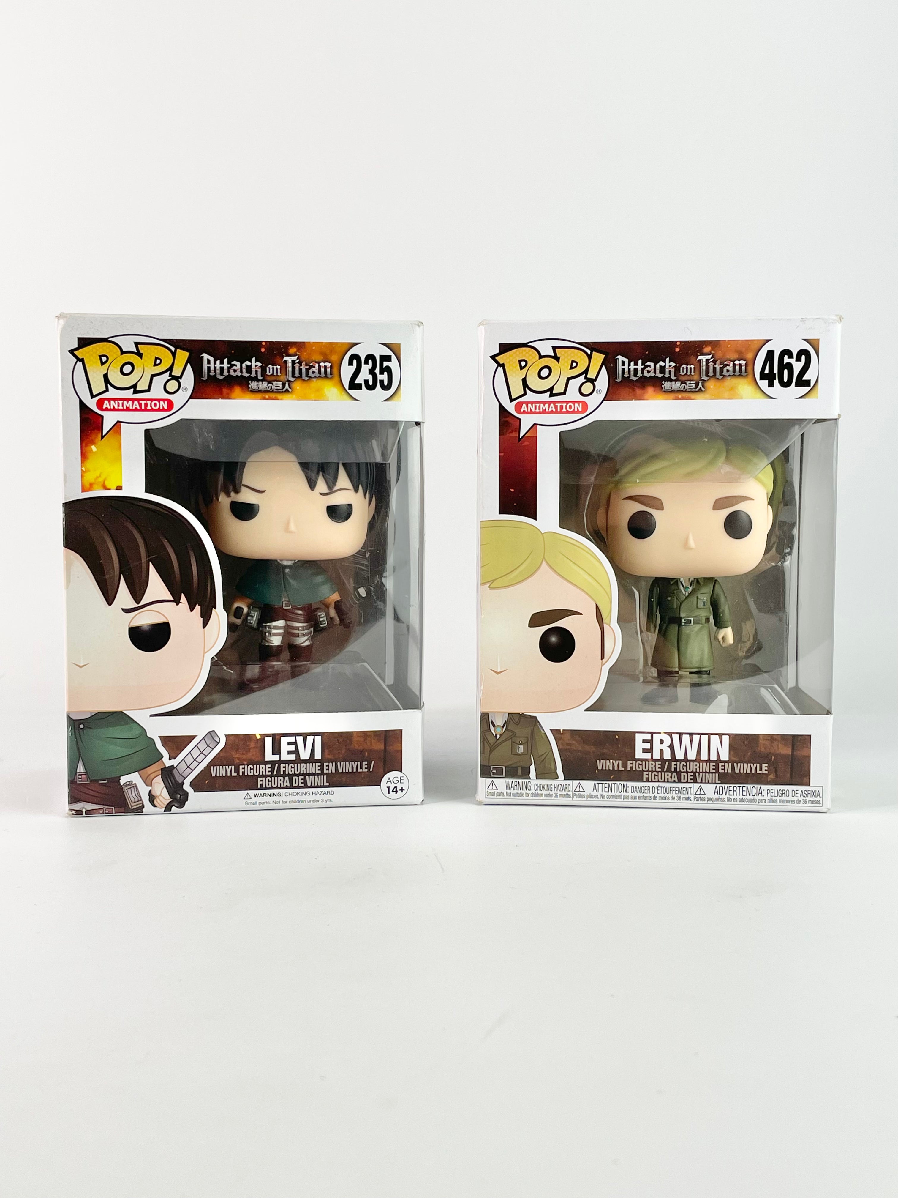 Funko Pop - Attack On Titan Levi & Erwin Figurines
