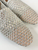 Emporio Armani Silver Ring Ballet Flats - EU41