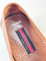 Lloyd Brown Leather Evandro Slip Ons - EU42