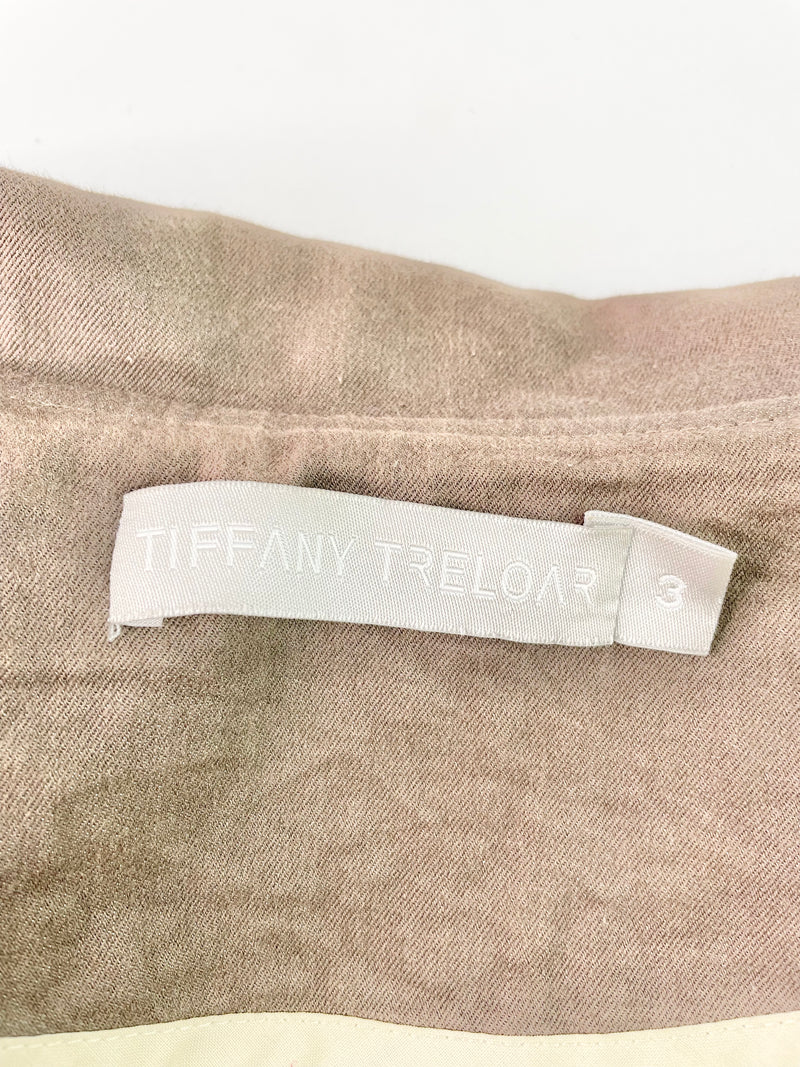 Tiffany Treloar Taupe Cropped Blazer - AU12