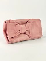 Tilkah Rose Pink Leather Clutch