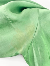 Kholo Green Silk Midi Dress - AU12