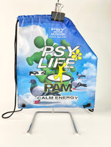 Perks and Mini Blue 'Psy Life' Drawstring Bag