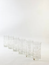 Portmeirion Botanical Etched Hi-Ball Glasses