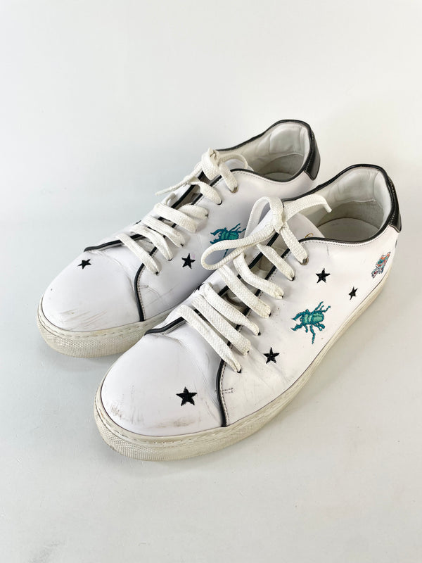 Paul Smith White Leather 'Dreamer Frog' Sneakers - EU43