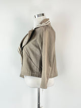 Tiffany Treloar Taupe Cropped Blazer - AU12