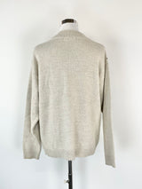 Luciano Chiari Beige Striped Knit Sweater - M/L