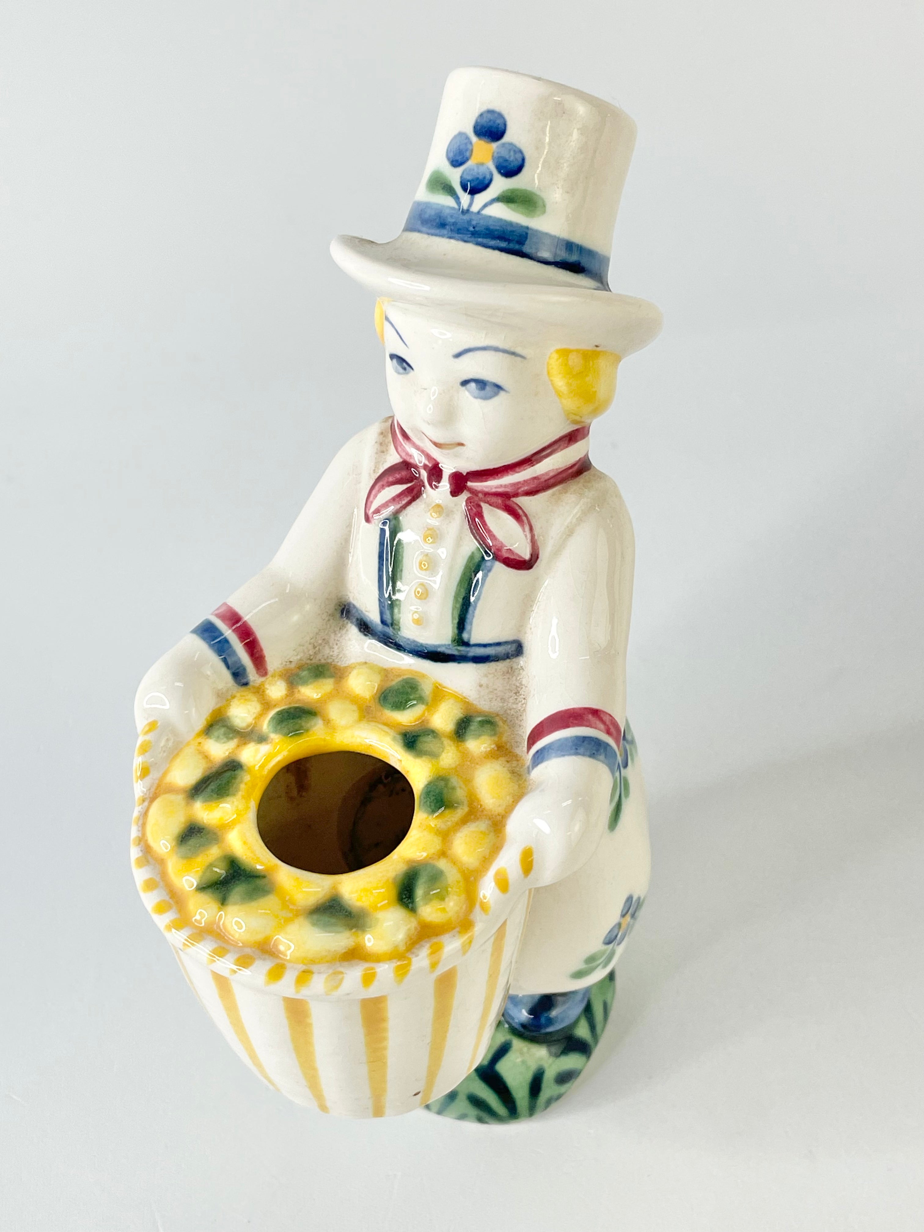 Vintage 40s Denmark Jus Aluminia Child Welfare Cousin Figurines