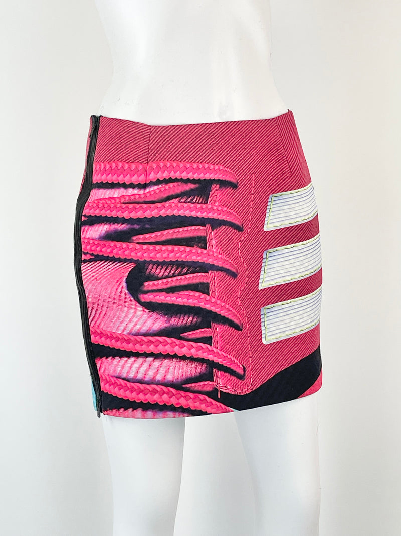 Adidas x Mary Katrantzou Sneaker Print Mini Skirt - AU10