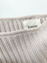 Kowtow Rib Knit Soft Purple Pearl Maxi Dress - AU10
